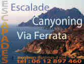 cliquer sur l'image pour entrer dans le site d'ESCAPADES, Canyoning, Escalade dans les montagnes corses et les Calanques Marseillaises